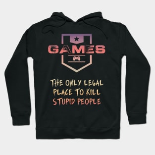 GAMES are a wonderful thing / Color version Hoodie